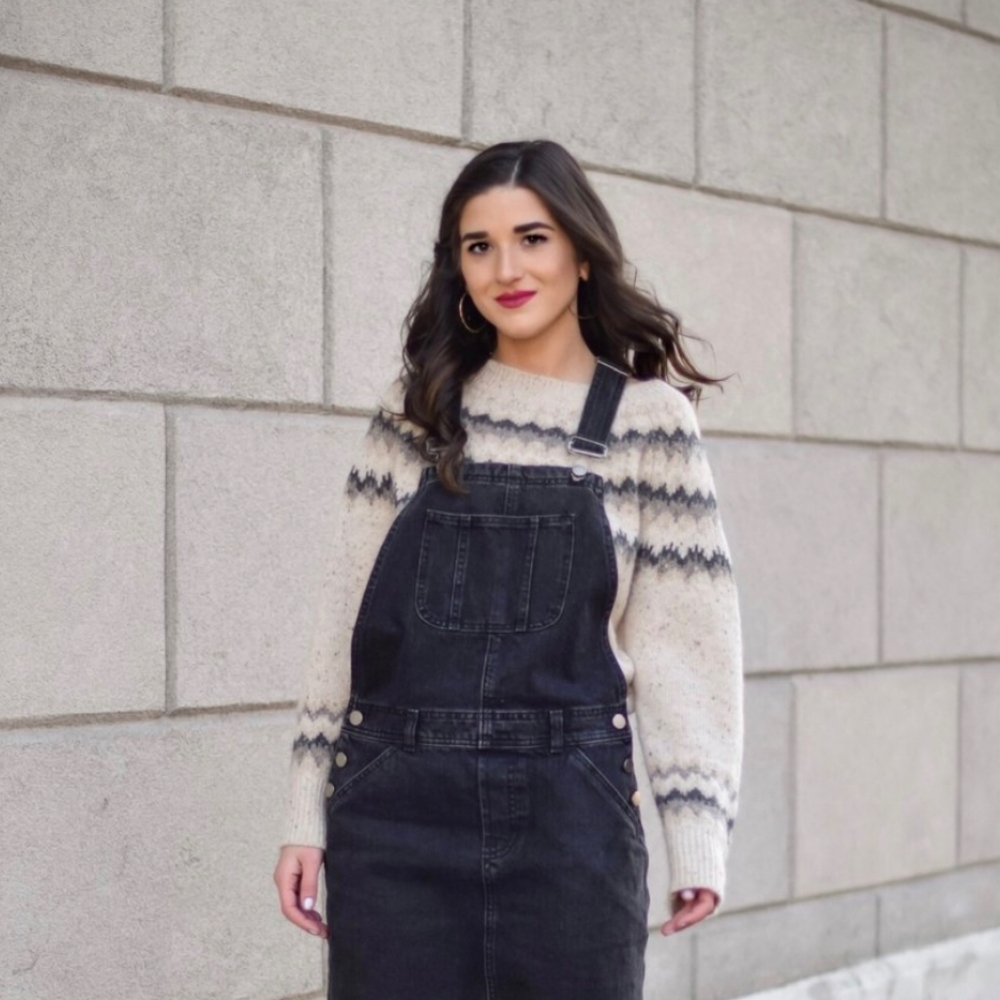 VTG 90s Calvin Klein Denim Overall Dress - Picture 10 of 16